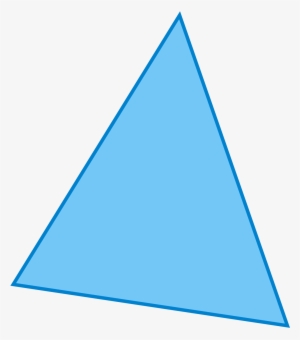 Light Blue Triangle - Illustration Of A Triangle