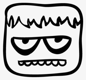 Halloween Ugly Monster Face Vector - Ugly Icon