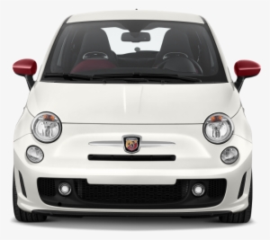 White Fiat Png Transparent Image - Fiat 500 Abarth Front View