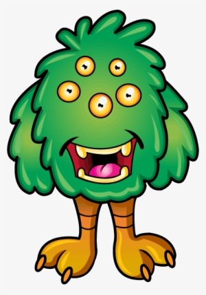 Funny Monster Clipart - Monsters With 5 Eyes