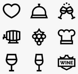 Winery Set 29 Icons View All 6 Icon Packs Of Wine Glass - Wine Icons