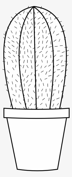 Cactus 16 Black White Line Art Flower Scalable Vector - Nopales Para Colorear