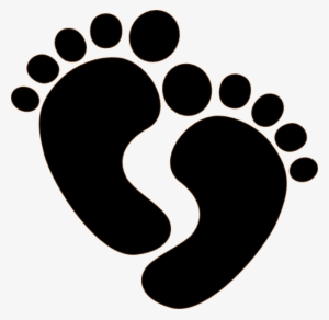 Vector Footprints Silhouette - Baby Footprints Clipart Free