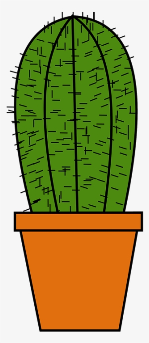 Free Vector Cactus Clip Art - Cactus Pot Cartoon Png