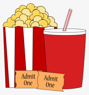 Movie Popcorn And Drink Clip Art - Movie Theme Clip Art