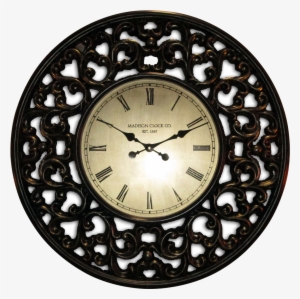 Pu Carved Royal Rim Wall Clock Online Just For Clocks - Jorzolino Keukendoek - Hart Zwart