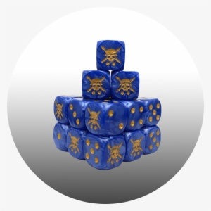 Tabletop Tactics Blue Pearl Dice - Birthday Cake