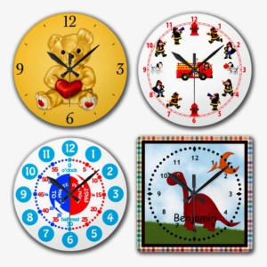 Kids Wall Clocks - Teddy Bear Hypnotist Canvas Print - Small By Boriana