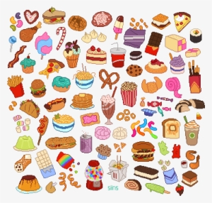 Clipart Food Collection - Cute Notebooks With Food