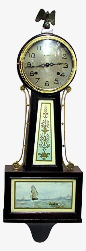 Banjo Clock Png Image - 1910 New Haven Banjo Clock