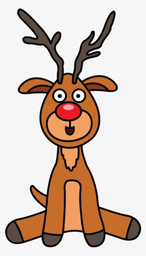 Cute Rudolph The Red Nose Raindreer Http - Easy Rudolph Drawing