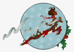 • Christmas Reindeer Santa Festive Vintage Holidays - Art