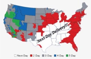 Us Map Of Delivery Times - New York City