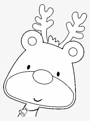 Rudolph The Reindeer Coloring Page - Cartoon