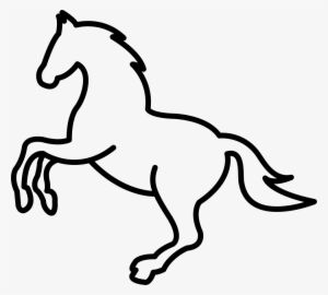 Png File - Horse Outline Jumping