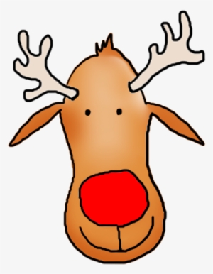 Head Of Rudolph The Reindeer - Reindeer Clip Art