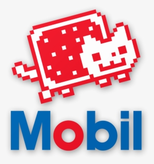 Mobil Logo With Nyan Cat - Eni Exxon