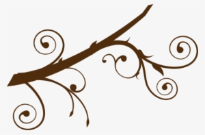 Swirly Branch Cliparts - Tree Branch Vector Png