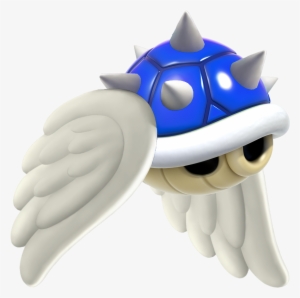 Flying Blue Spiny Shell Artwork - Mario Kart Blue Shell