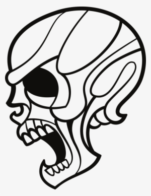 Bones,human Vector Graphics - Skull Lineart Public Domain