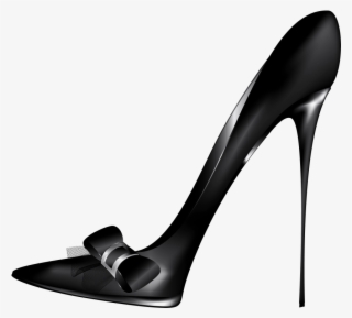 Free Png Black High Heels With Bow Png Images Transparent - Black High Heel Png
