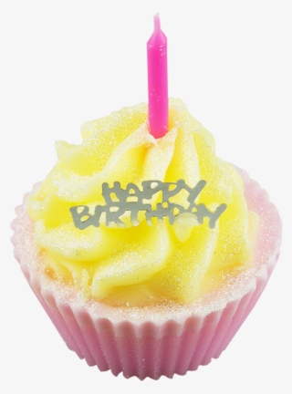 Birthday Cupcake With Lots Of Candles Png Image - Happy Birthday To You Cup Cake Png