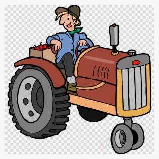 Cartoon Tractor Png Clipart John Deere Tractor - Тракторист Пнг
