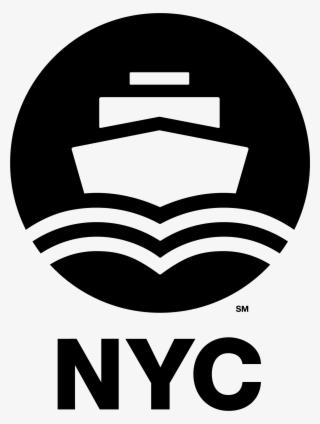 nyc ferry vertical black logo - new york ferry logo