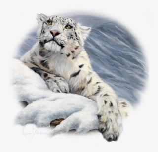 Snow Leopard Lucie Bilodeau Transparent - Transparent Snow Leopard Png