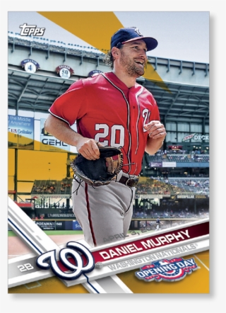 Daniel Murphy 2017 Opening Day Baseball Base Cards