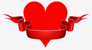 Love Ribbon Heart Romance Png Image - Ribbon Clip Art