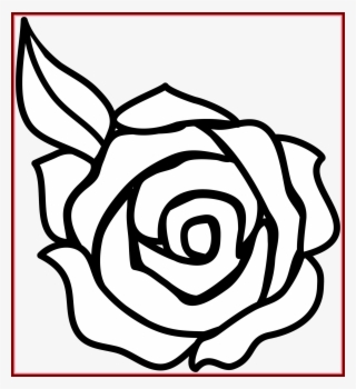 line drawing of rose at getdrawings - roses to draw easy