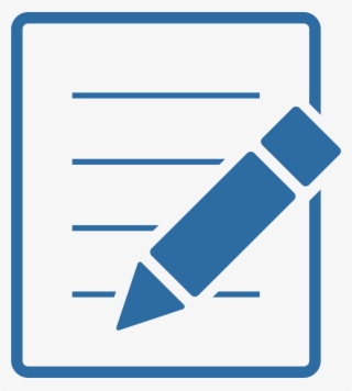 Pencil Writing On Paper - Edit Pencil Icon Png