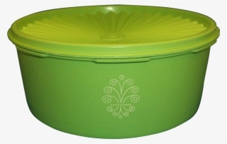 Tupperware Lime Green Servalier 8 Cup Canister - Bowl