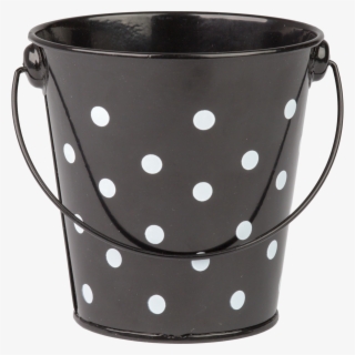 Tcr20825 Black Polka Dots Bucket Image