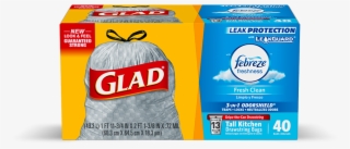 Kitchen Odorshield® Fresh Clean Scent - Glad Trash Bags
