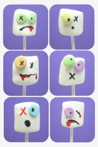 Attack Of The Zombie Marshmallows - Marshmallow Pops