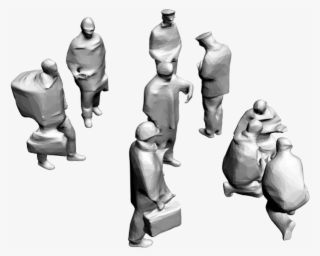 Low Poly People 02 3ds Max Model - Low Poly People Png