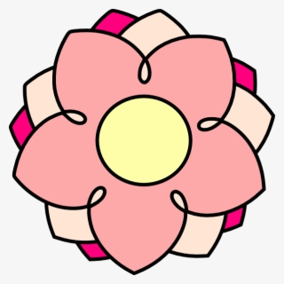 Pink Flower Svg Clip Arts 594 X 595 Px