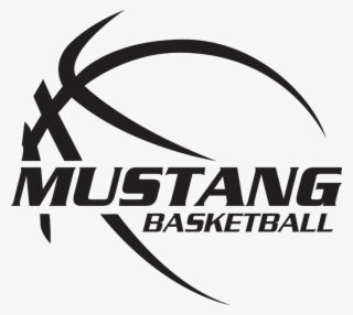 Girls Basketball Memorial School Athletic Department - Mustang Basketball Logo