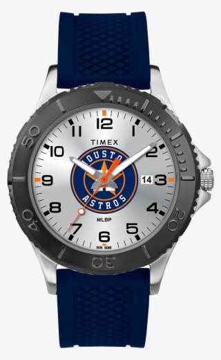Gamer Navy Houston Astros - Timex Men's Quartz Watch With Black Dial Analogue Display