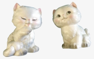 Lefton Cat Salt & Pepper Shakers Cutie Cat Kitten Figurines - Cat