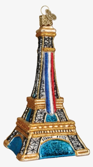 Old World Christmas Eiffel Tower Or Nt Putti Fine - Eiffel Tower Glass Christmas Ornament
