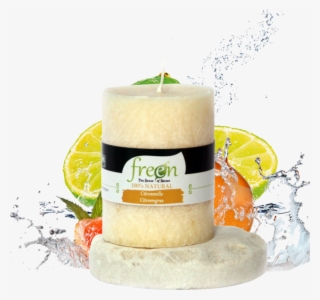 Revitalizing Candle With Lemongrass Essential Oil - Professional 8" Chef Kitchen Knife & Sharpener.
