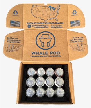 Shipping Beer With Whale Pod Shipper - Drink Can
