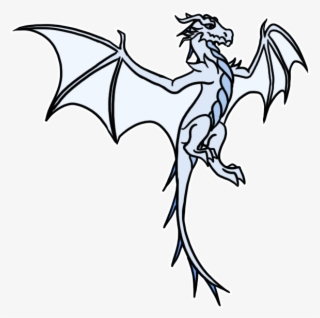 Wings Of Fire - Flying Ice Dragon Gif