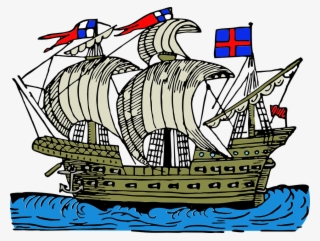 Ship, Watercraft, Sea, Sail, Boat, Pirate - Barco En El Mar Png