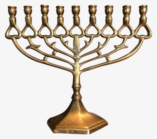 M#century Solid Brass Chanukah Menorah - Hanukkah