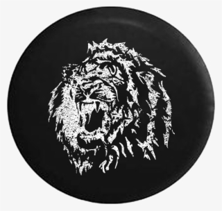 African Lion Roar Jeep Camper Spare Tire Cover T024 - Spare Tire