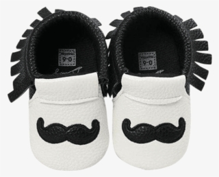 Petite Bello Shoes Black / 12 18 Months Little Mustache - Tels Pu Leather Baby Shoes Soft Infants Crib Moccs